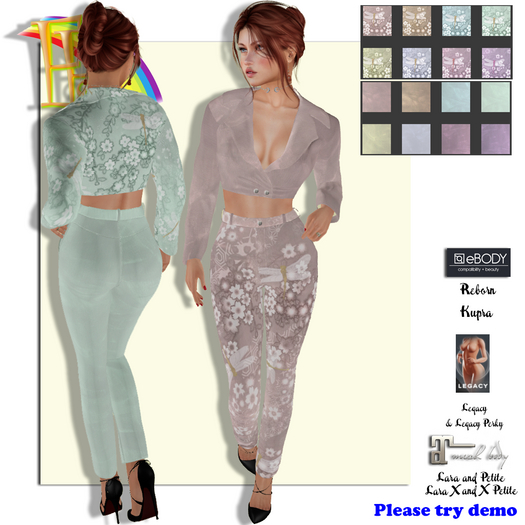 E&E Lucy Top and Pants Sakura