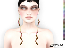 Zibska ~ Vinnia color change necklace, earrings and collar