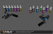 Tattoo Machine & Bottle Ink Tattoo [Link & Unlink]