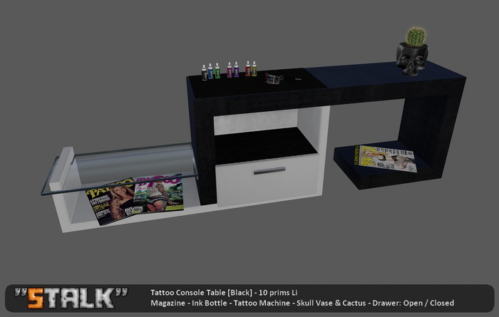 Tattoo Console Table [Black]