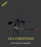 5.56  M16 M4A1 MOD 30 RND RIFLE WITH LASER & BULLETS MESH