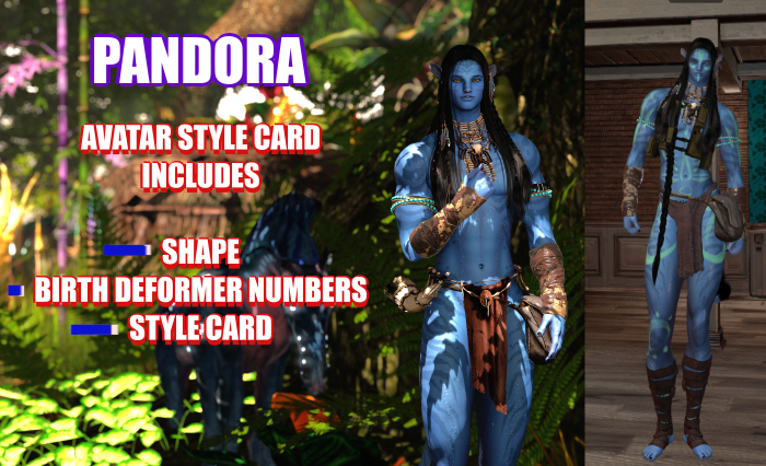 PANDORA AVATAR STYLE CARD (READ DESC)