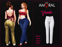 Amoral - Yamila Jeans - White