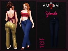 Amoral - Yamila Jeans - Oxford Blue