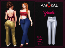 Amoral - Yamila Jeans - Leather White