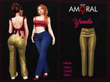 Amoral - Yamila Jeans - Leather Gold