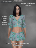 Aqua Poppies Outfit 