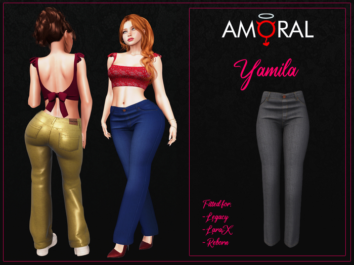 Amoral - Yamila Jeans - Gray