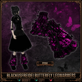 *C:K* Blackusfreidei Butterfly Legwarmers - Pink