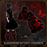 *C:K* Blackusfreidei Butterfly Legwarmers - Red