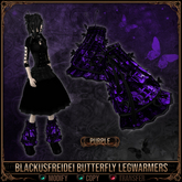 *C:K* Blackusfreidei Butterfly Legwarmers - Purple