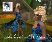 Fashion&Styling Beate Blue Cocktaildress