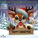 [My Home] Full Perm Reindeer Happy Christmas