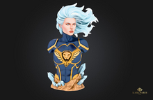 Superhero Bust Statue 2 – Futuristic Hero Cyber Warrior Sculpture Decor