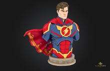 Superhero Bust Statue – Futuristic Superhero Portrait Sculpture Decor
