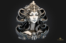 Bust Mystic Sovereign – Regal Enigmatic Sovereign Portrait Sculpture