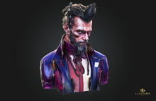 Cyberpunk Bust of Abraham Lincoln – Futuristic Sci-Fi Warrior Sculpture