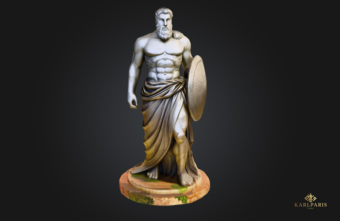 Titans Guardian Statue – Mythic Titan Protector Sculpture Decor