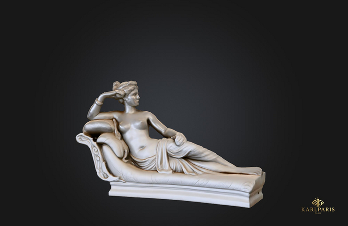 Reclining Elegance Statue – Graceful Lounging Figure Sculpture Decor