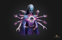 Galactic Guardian Bust Statue – Futuristic Space Protector Sculpture Decor