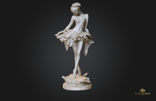 Elegance in Marble Statue – Graceful Ballerina Sculpture Decor