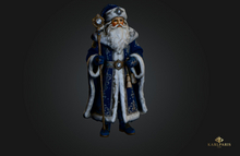 Winter Magic Christmas – Blue Santa Holiday Decor Sculpture