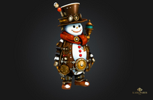 Steampunk Snowman Christmas – Festive Mechanical Holiday Decor