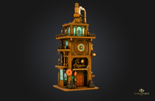 Steampunk Tower – Industrial Fantasy Building & Landmark Decor
