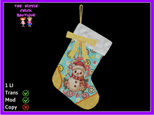 Christmas Stocking Let It Snow Trans
