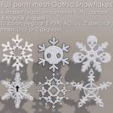 * Full Perm Mesh * Gothic Snowflakes *