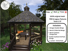 Octagon Gazebo - Wenge - Divine Pack 