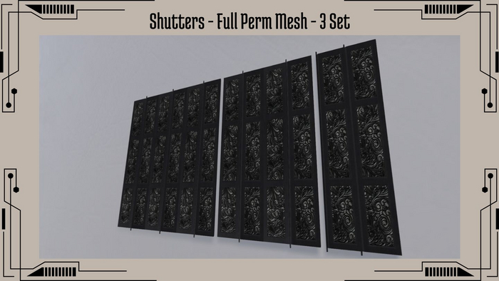 Door - 3 set Full Perm Mesh