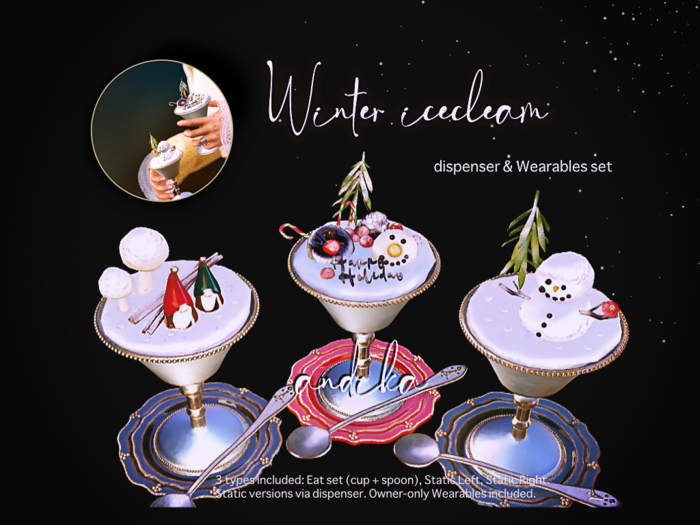 ADD/andika {Winter Icecleam}Dispenser&Wearables SET
