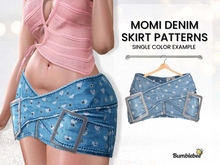 Bumblebee - Momi Denim Skirt - PATTERN PACK 2
