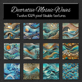 *Wallflowers* Decorative Mosaic Waves