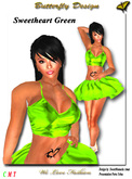*** Butterfly Design ***- SweetHeart - Green ****::::