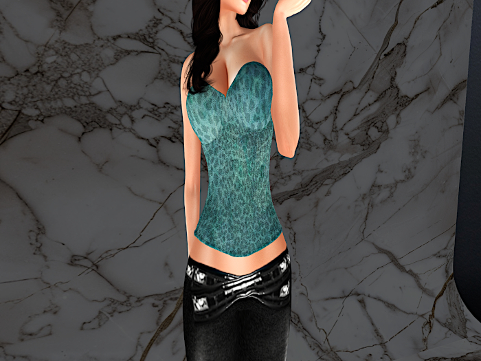 Green Leopard Corset