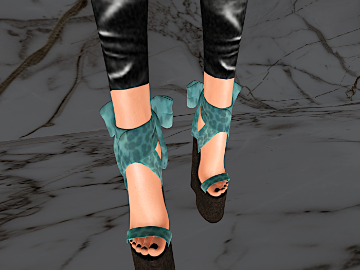 Green Leopard Platforms