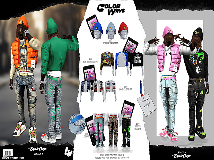 Second Life Marketplace - [LUVADA] ELIJAH CLIZZY - FATPACK