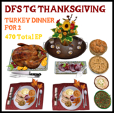 DFS TG Thanksgiving Dinner FOR 2 - ACTUAL ITEM