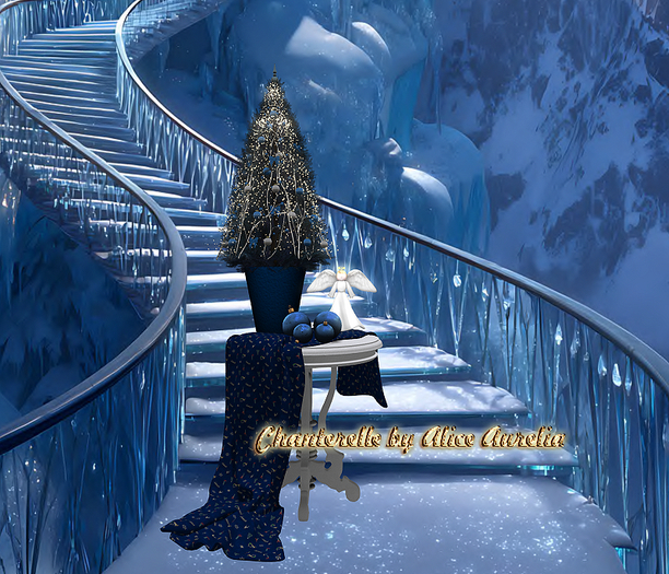 12 [X] * Christmas Tree table Blue *