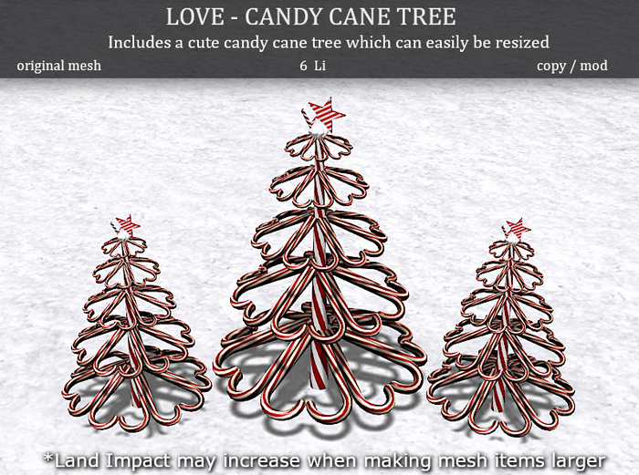 LOVE SUPERSTORE - CANDY CANE TREE 