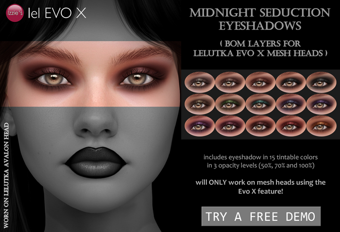 Izzie's - Midnight Seduction Eyeshadows (Evo X BOM)