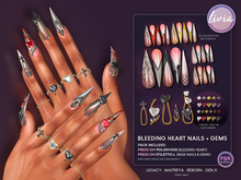 LIVIA Press-On Pack // Bleeding Heart