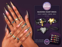 LIVIA Bleeding Heart Rings