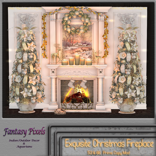Exquisite Christmas Fireplace