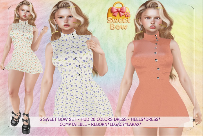 6 Sweet Bow Set