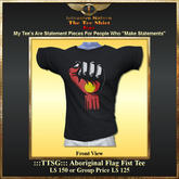 :::TTSG::: Aboriginal Flag Fist Tee