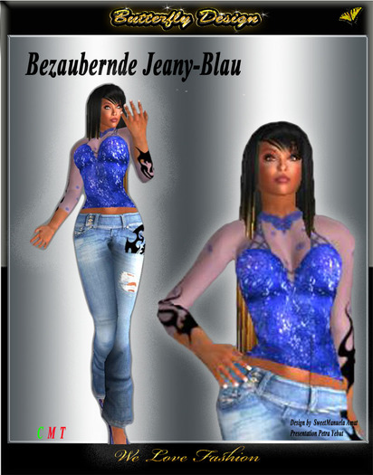 *** Butterfly Design ***- Bezaubernde Jeany - Blue ***