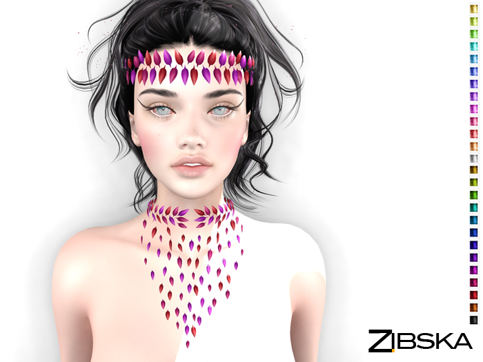 Zibska ~ Dagny color change headpiece and collar